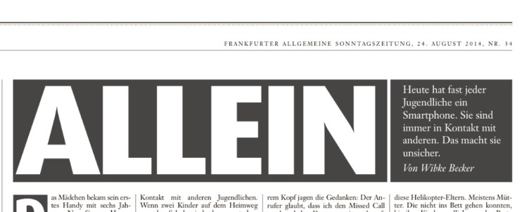 Wibke Becker, Allein, FAS, 24.8.14