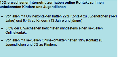 Mikado-Studie, Zahl der Erwachsenen im Netz mit sexualisierten Kontakten zu Kindern 